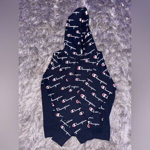 Champion Dark Blue Hoodie with Logo